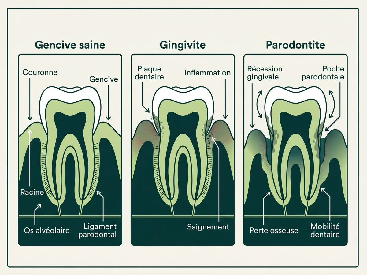Parodontite ou gingivite : comprendre la différence