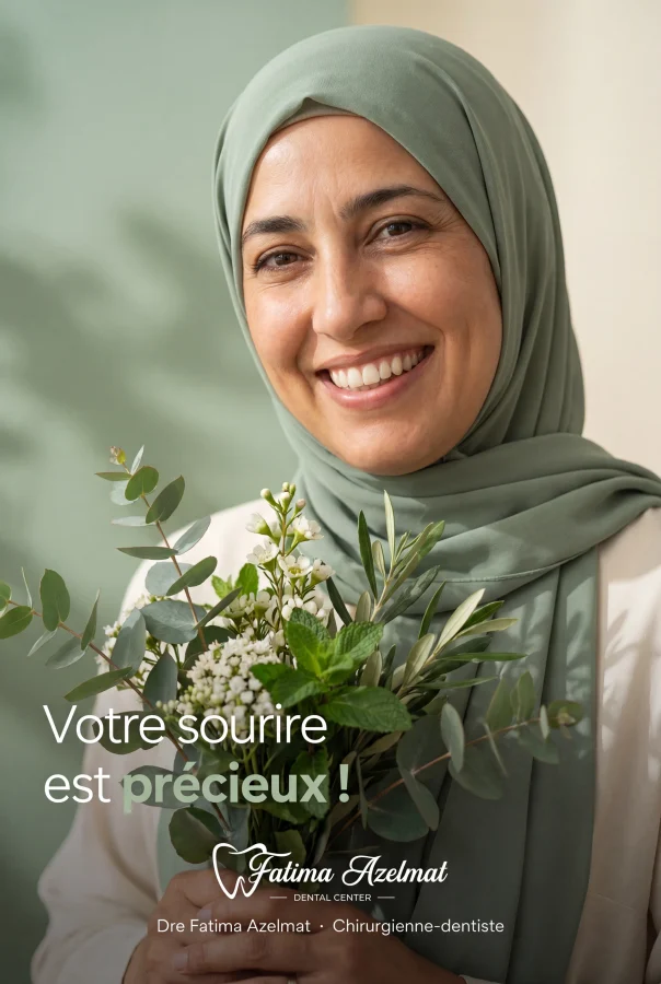Votre sourire est précieux — Dre Fatima Azelmat, chirurgienne-dentiste