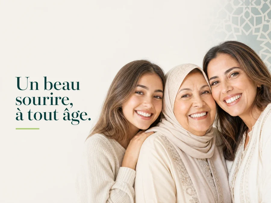 Un beau sourire, à tout âge — cabinet de la Dre Fatima Azelmat