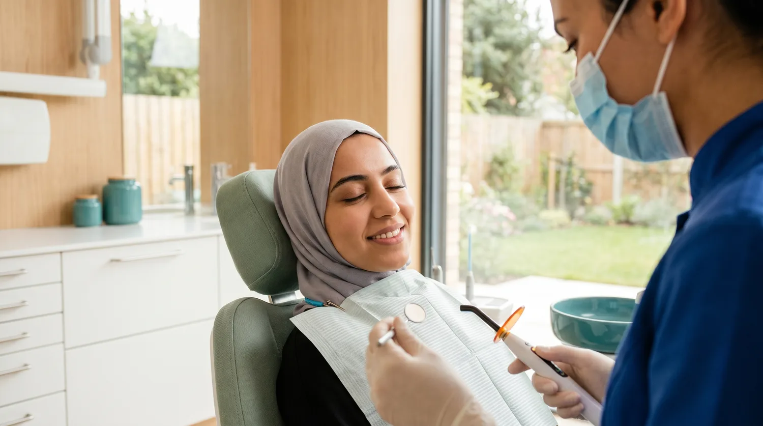 Soin d’une carie avec un composite esthétique, dentiste à Kénitra