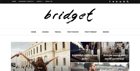 Bridget – Magazine and Blog WordPress Theme